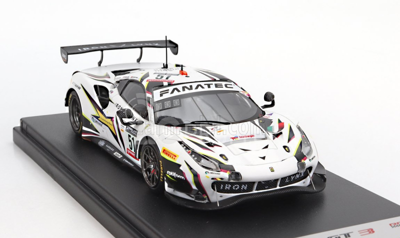 Looksmart Ferrari 488 Gt3 Evo 3.9l Turbo V8 Team Iron Lynx N 51 1:43, bílá