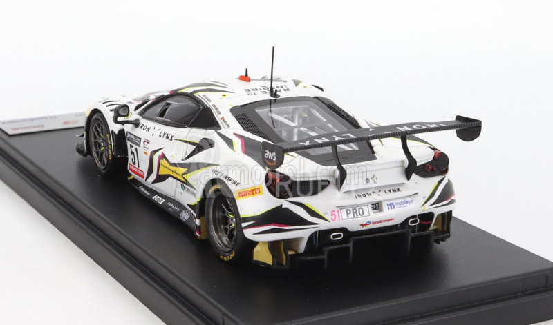 Looksmart Ferrari 488 Gt3 Evo 3.9l Turbo V8 Team Iron Lynx N 51 1:43, bílá