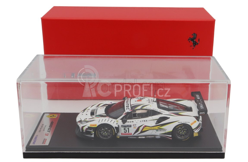 Looksmart Ferrari 488 Gt3 Evo 3.9l Turbo V8 Team Iron Lynx N 51 1:43, bílá