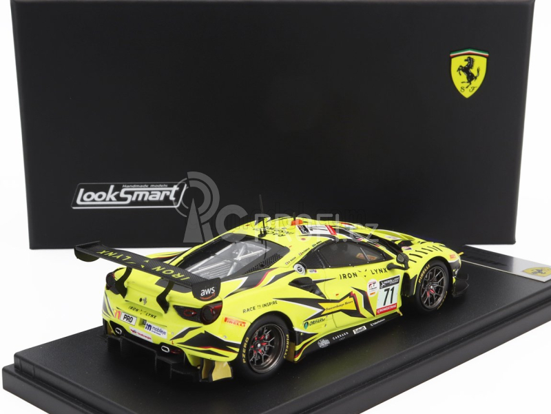 Looksmart Ferrari 488 Gt3 Evo 3.9l Turbo V8 Team Iron Lynx N 71 1:43, žlutá