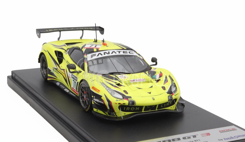 Looksmart Ferrari 488 Gt3 Evo 3.9l Turbo V8 Team Iron Lynx N 71 1:43, žlutá