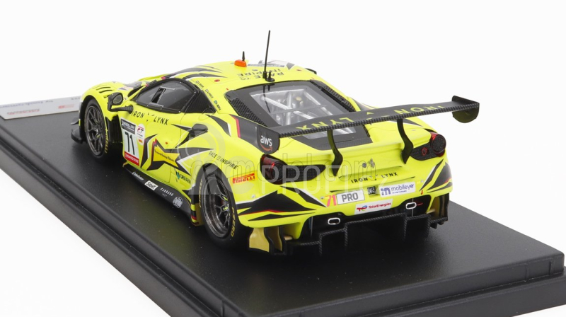 Looksmart Ferrari 488 Gt3 Evo 3.9l Turbo V8 Team Iron Lynx N 71 1:43, žlutá