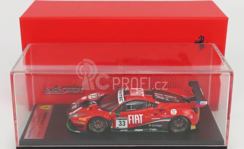 Looksmart Ferrari 488 Gt3 Evo Team Rinaldi Racing N 33 1:43, červená