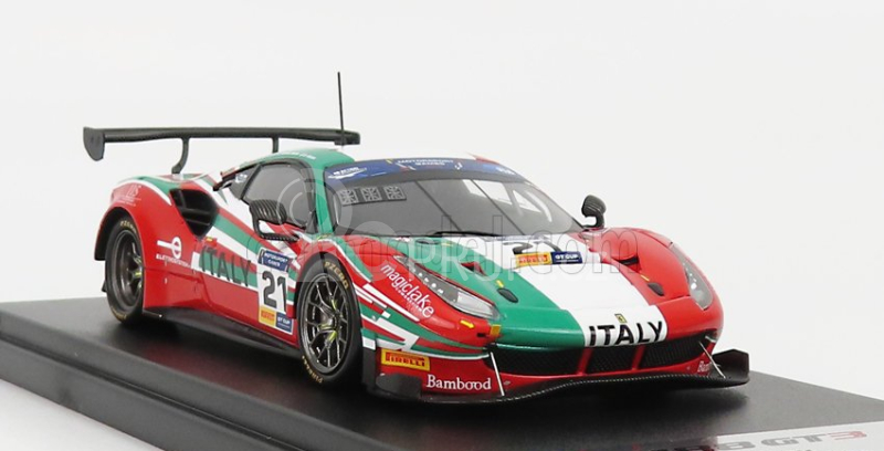 Looksmart Ferrari 488 Gt3 Italy Team N 21 1:43, italská vlajka