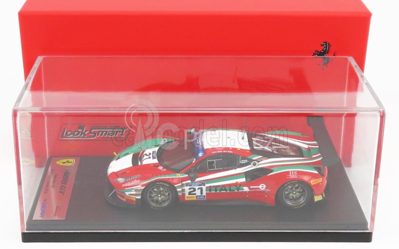 Looksmart Ferrari 488 Gt3 Italy Team N 21 1:43, italská vlajka