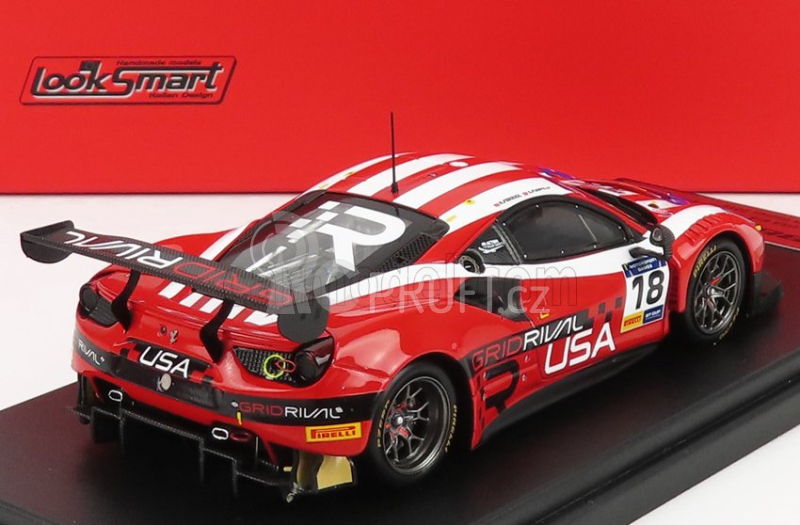 Looksmart Ferrari 488 Gt3 Usa Team N 18 1:43, vlajka USA