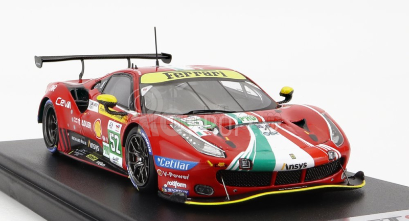 Looksmart Ferrari 488 Gte Evo 3.9l Turbo V8 Team Af Corse N 52 1:43, červená