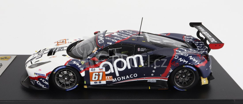 Looksmart Ferrari 488 Gte Evo 3.9l Turbo V8 Team Af Corse N 61 1:43, bílomodrá