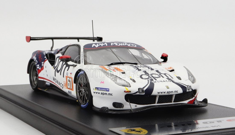 Looksmart Ferrari 488 Gte Evo 3.9l Turbo V8 Team Af Corse N 61 1:43, bílomodrá