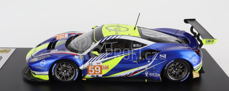 Looksmart Ferrari 488 Gte Evo 3.9l Turbo V8 Team Inception Racing N 59 1:43, modrá