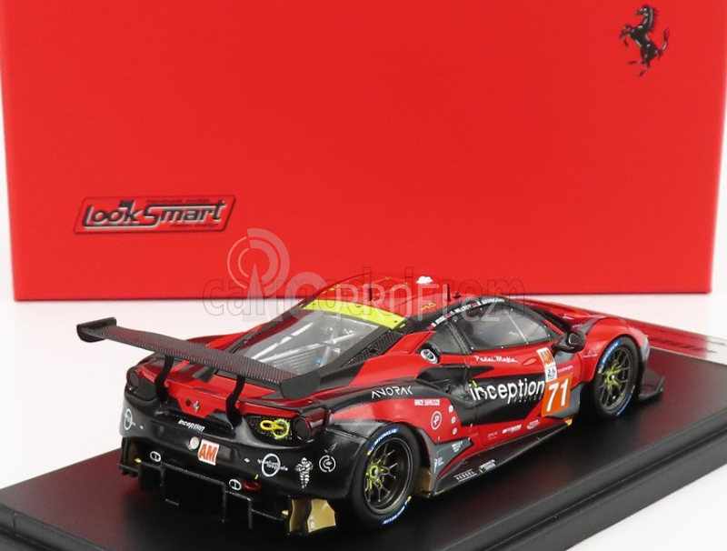 Looksmart Ferrari 488 Gte Evo 3.9l Turbo V8 Team Inception Racing N 71 1:43, červená