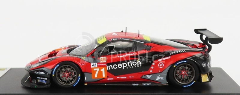 Looksmart Ferrari 488 Gte Evo 3.9l Turbo V8 Team Inception Racing N 71 1:43, červená