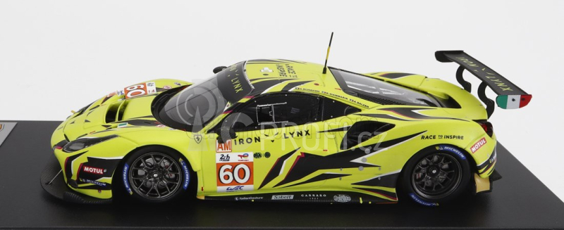 Looksmart Ferrari 488 Gte Evo 3.9l Turbo V8 Team Iron Lynx N 60 1:43, žlutá