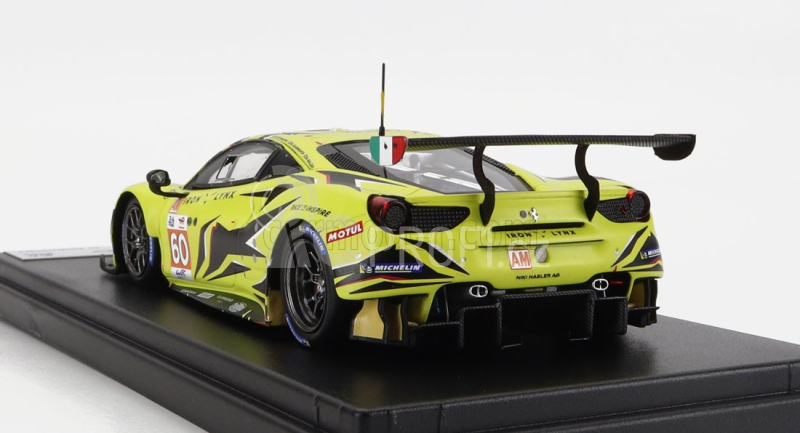 Looksmart Ferrari 488 Gte Evo 3.9l Turbo V8 Team Iron Lynx N 60 1:43, žlutá