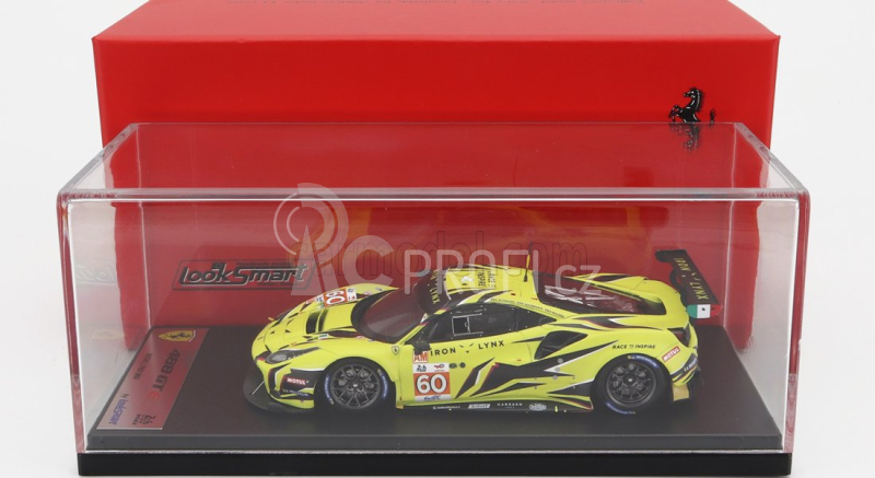 Looksmart Ferrari 488 Gte Evo 3.9l Turbo V8 Team Iron Lynx N 60 1:43, žlutá