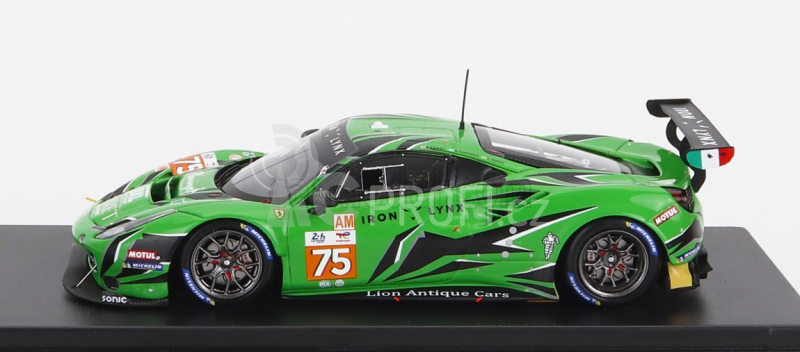 Looksmart Ferrari 488 Gte Evo 3.9l Turbo V8 Team Iron Lynx N 75 1:43, zelená