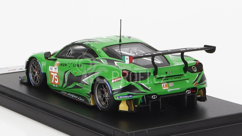 Looksmart Ferrari 488 Gte Evo 3.9l Turbo V8 Team Iron Lynx N 75 1:43, zelená