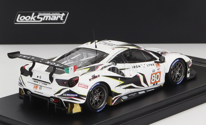 Looksmart Ferrari 488 Gte Evo 3.9l Turbo V8 Team Iron Lynx N 80 1:43, bílá