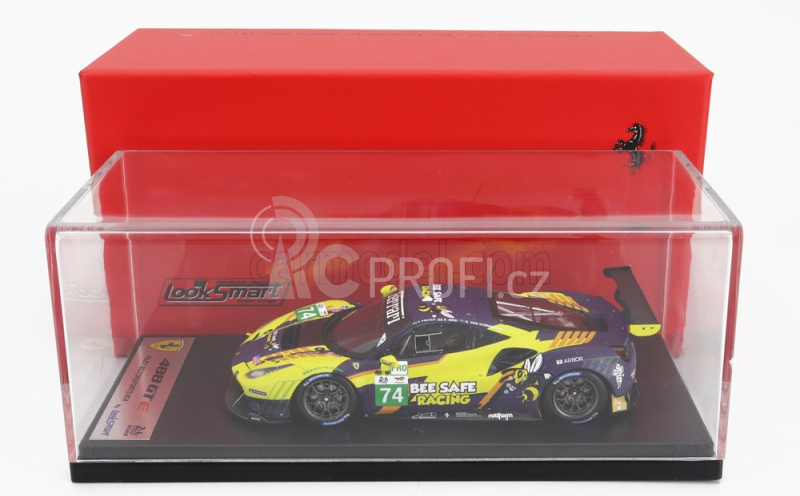 Looksmart Ferrari 488 Gte Evo 3.9l Turbo V8 Team Riley Motortsport N 74 1:43, žlutá