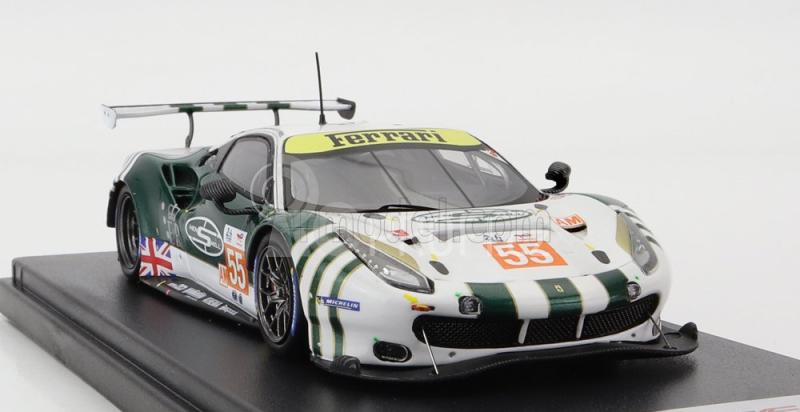 Looksmart Ferrari 488 Gte Evo 3.9l Turbo V8 Team Spirit Of Race N 55 1:43, bílá