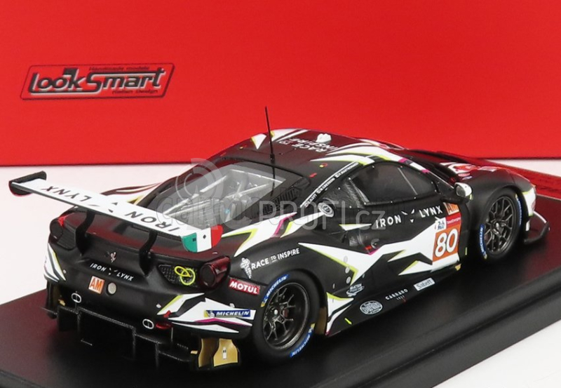 Looksmart Ferrari 488 Gte Iron Lynx Team N 80 1:43, černá