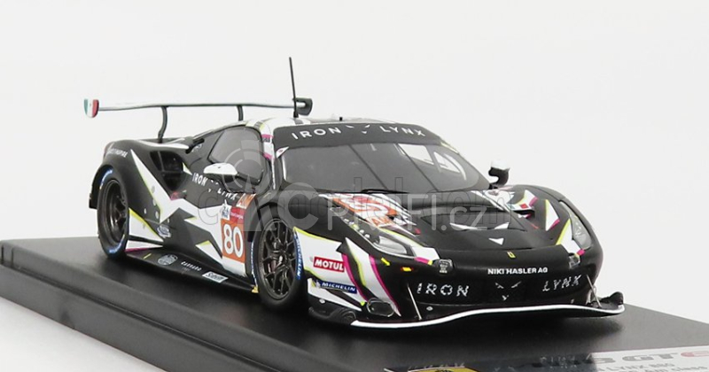 Looksmart Ferrari 488 Gte Iron Lynx Team N 80 1:43, černá
