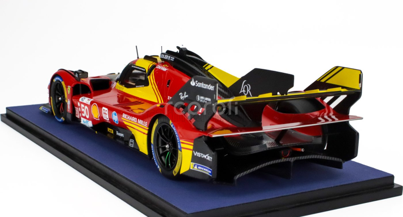 Looksmart Ferrari 499p 3.0l Turbo V6 Team Ferrari Af Corse N 50 Winner 24h Le Mans 2024 Antonio Fuoco - Miguel Molina - Nicklas Nielsen 1:18 Červená Žlutá Černá