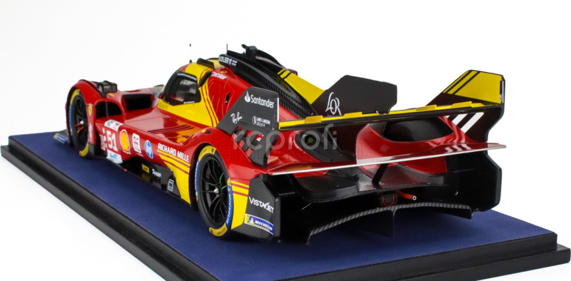 Looksmart Ferrari 499p 3.0l Turbo V6 Team Ferrari Af Corse N 51 3rd 24h Le Mans 2024 Alessandro Pier Guidi - James Calado - Antonio Giovinazzi 1:18 Červená Žlutá Černá