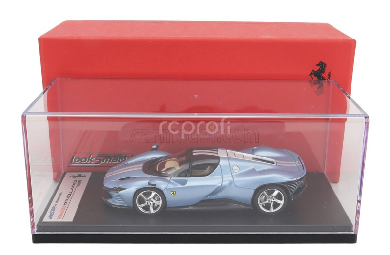 Looksmart Ferrari Daytona Sp3 Closed Roof 2022 1:43 Avio Met - Světle Modrá Met