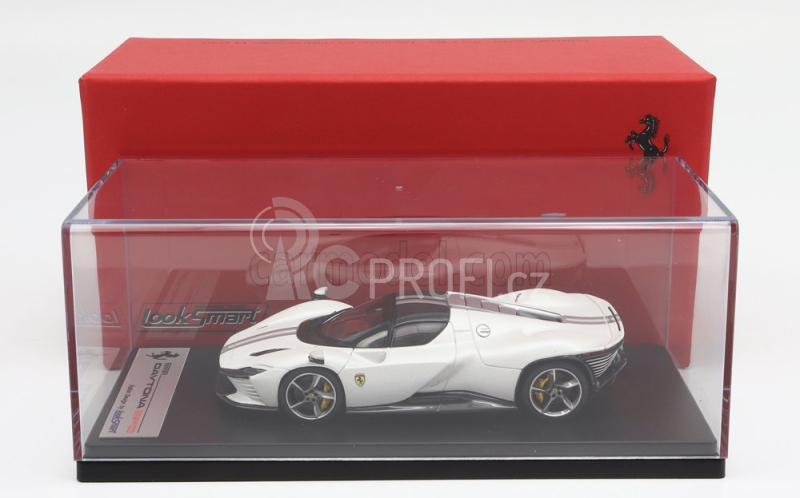 Looksmart Ferrari Daytona Sp3 Closed Roof 2022 1:43 Bílá Perla