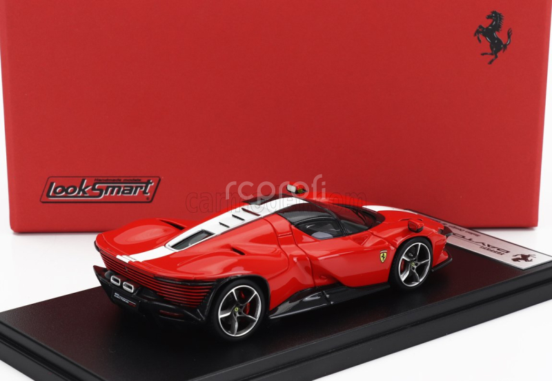 Looksmart Ferrari Daytona Sp3 Closed Roof 2022 1:43 Rosso Scuderia - Červená Bílá
