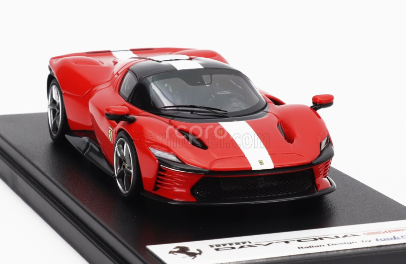 Looksmart Ferrari Daytona Sp3 Closed Roof 2022 1:43 Rosso Scuderia - Červená Bílá