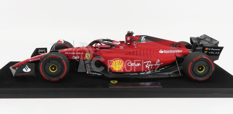 Looksmart Ferrari F1-75 Team Scuderia Ferrari N 16 Winner Bahrain Gp 2022 Charles Leclerc 1:18 Red