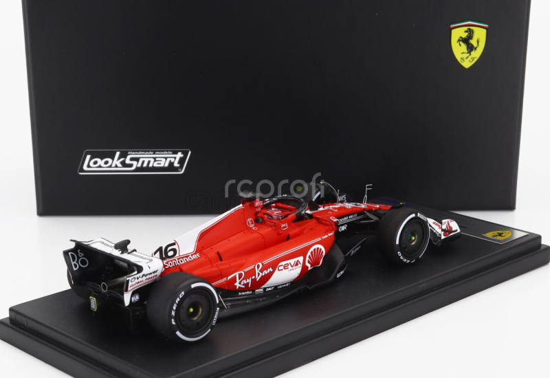 Looksmart Ferrari F1  Sf-23 Team Scuderia Ferrari N 16 2nd Las Vegas Usa Gp 2023 Charles Leclerc 1:43 Červená Bílá Černá