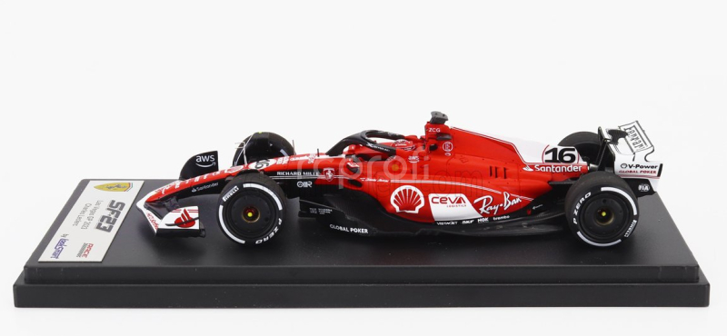 Looksmart Ferrari F1  Sf-23 Team Scuderia Ferrari N 16 2nd Las Vegas Usa Gp 2023 Charles Leclerc 1:43 Červená Bílá Černá