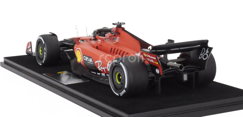 Looksmart Ferrari F1  Sf-23 Team Scuderia Ferrari N 16 4th Singapore Gp 2023 Charles Leclerc - Con Vetrina - With Showcase 1:18 Červená Černá