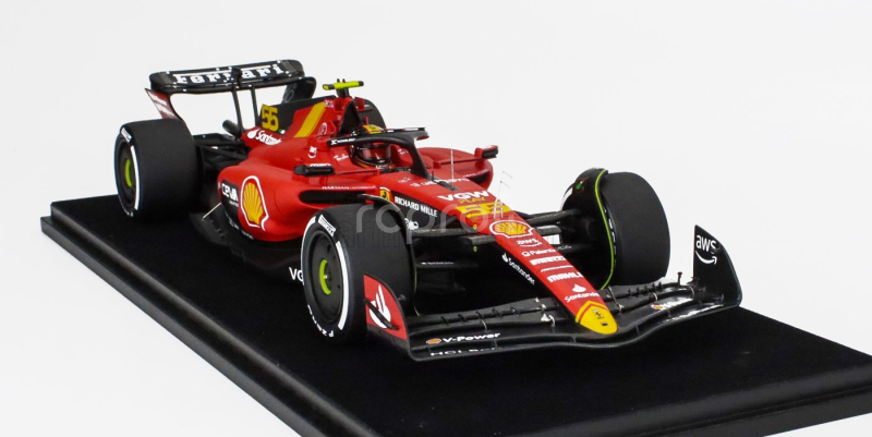 Looksmart Ferrari F1  Sf-23 Team Scuderia Ferrari N 55 Monza Italy Gp 2023 Carlos Sainz 1:18 Červená Černá
