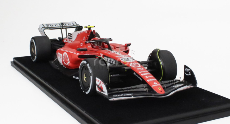Looksmart Ferrari F1  Sf-23 Team Scuderia Ferrari N 55 Usa Las Vegas Gp 2023 Carlos Sainz 1:18 Červená Bílá Černá