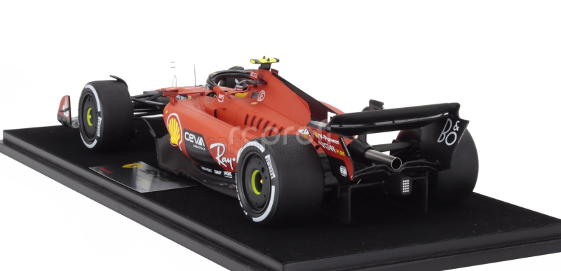 Looksmart Ferrari F1  Sf-23 Team Scuderia Ferrari N 55 Winner Singapore Gp 2023 Carlos Sainz - Con Vetrina - With Showcase 1:18 Červená Černá