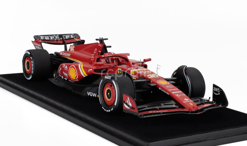 Looksmart Ferrari F1  Sf-24 Team Scuderia Ferrari N 16 2nd Australian Gp 2024 Charles Leclerc - Con Vetrina - With Showcase 1:18 Červená Černá