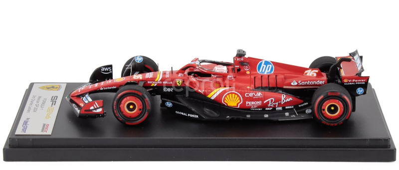 Looksmart Ferrari F1  Sf-24 Team Scuderia Ferrari N 16 3rd Mexico Gp 2024 Charles Leclerc 1:43 Červená Bílá Černá