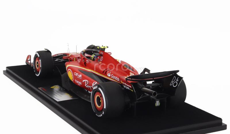 Looksmart Ferrari F1  Sf-24 Team Scuderia Ferrari N 38 7th Saudi Arabia Gp 2024 Oliver Bearman - Con Vetrina - With Showcase 1:18 Červená Černá