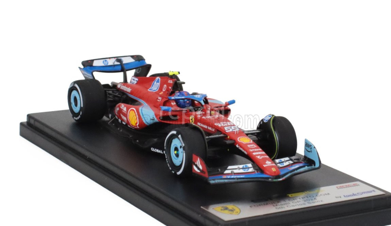 Looksmart Ferrari F1  Sf-24 Team Scuderia Ferrari N 55 5th Miami Gp 2024 Carlos Sainz 1:43 Červená Černá Světle Modrá