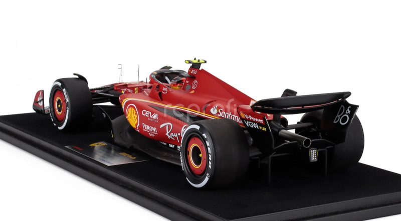 Looksmart Ferrari F1  Sf-24 Team Scuderia Ferrari N 55 Winner Australian Gp 2024 Carlos Sainz - Con Vetrina - With Showcase 1:18 Červená Černá