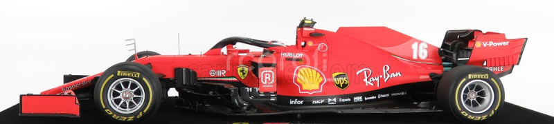 Looksmart Ferrari F1  Sf1000 Team Scuderia Ferrari Mission Winnow N 16 2nd Austrian Gp 2020 Charles Leclerc - Con Vetrina - With Showcase 1:18 Matt Red
