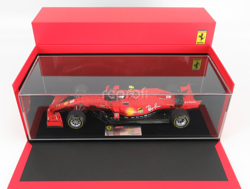 Looksmart Ferrari F1  Sf1000 Team Scuderia Ferrari Mission Winnow N 16 2nd Austrian Gp 2020 Charles Leclerc - Con Vetrina - With Showcase 1:18 Matt Red