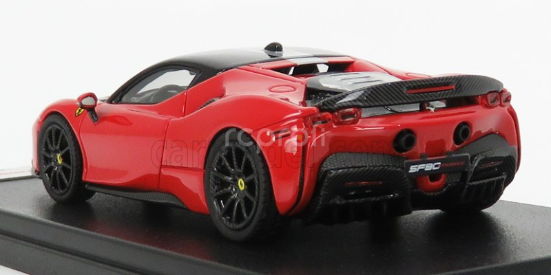 Looksmart Ferrari Sf90 Stradale Hybrid 1000hp 2019 1:43 Rosso Corsa - Červená Černá Stříbrná