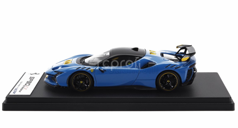 Looksmart Ferrari Sf90 Xx Stradale 2024 1:43 Azzurro Dino - Světle Modrá Černá Žlutá