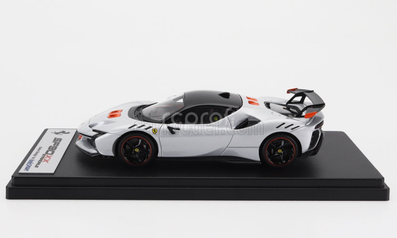Looksmart Ferrari Sf90 Xx Stradale 2024 1:43 Bianco Artico - Bílá Met Oranžová Černá