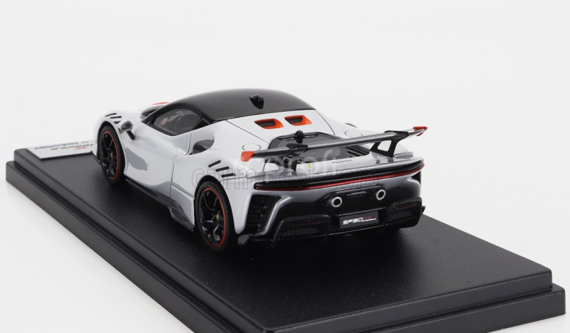Looksmart Ferrari Sf90 Xx Stradale 2024 1:43 Bianco Artico - Bílá Met Oranžová Černá